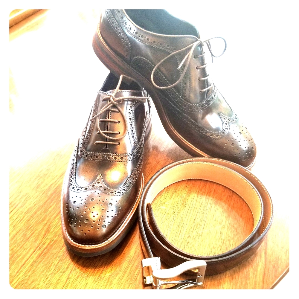 Tomato Cardullo's dress shoes with matching belt